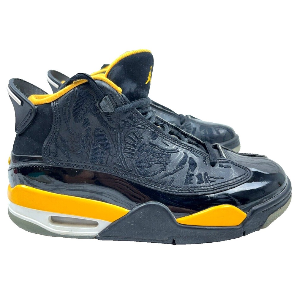 Nike Air Jordan Dub Zero (GS) Black Yellow DV1360-017 Size YOUTH 4.5Y